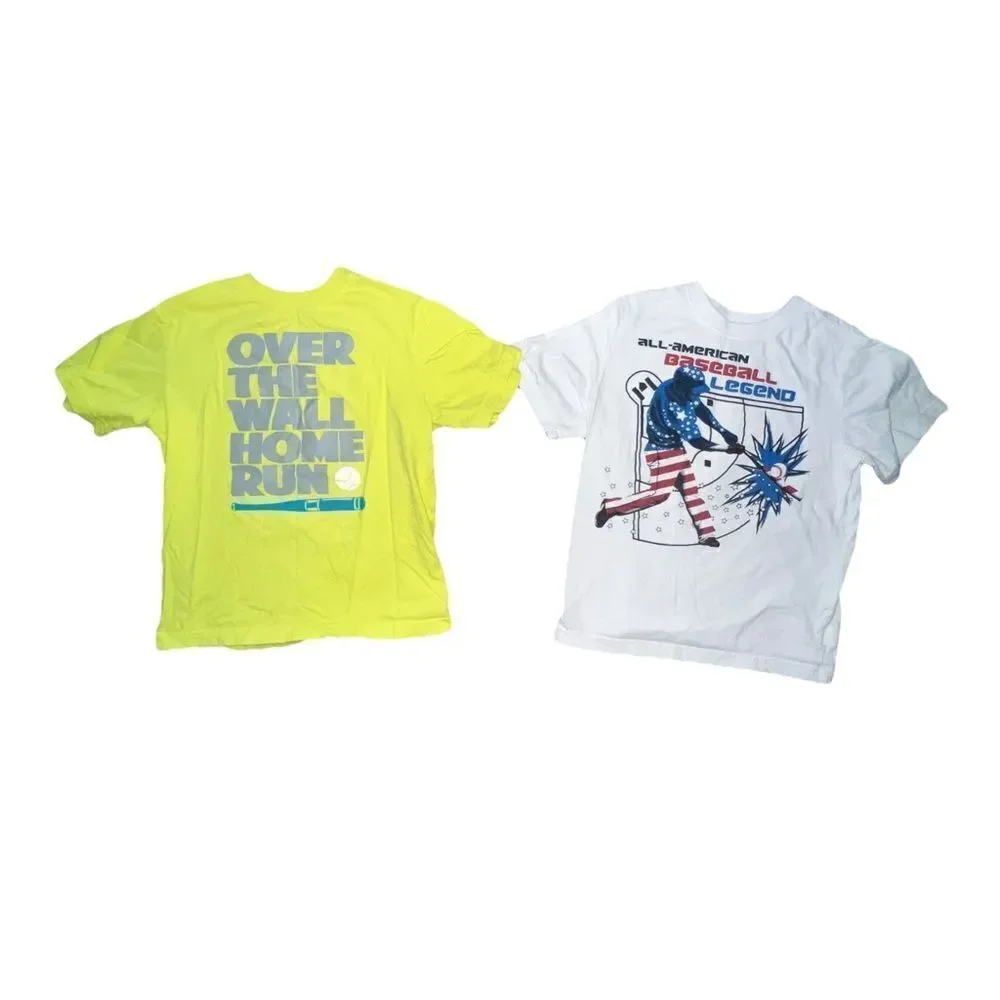The Children's Place Boys Lot of 9 T-Shirts Gray Green Blue Red Small 5/6 EUC